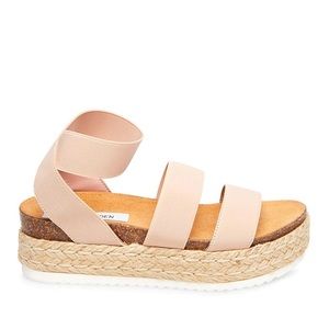 Tan Steve Madden platform sandals